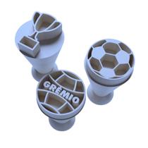 Kit Carimbo Marcador Brigadeiros TIMES FUTEBOL BRASILEIRO Molde Festa Confeitaria Aniversario Brigadeiro