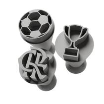 Kit Carimbo Marcador Brigadeiros TIMES FUTEBOL BRASILEIRO Molde Festa Confeitaria Aniversario Brigadeiro