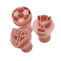 Kit Carimbo Marcador Brigadeiros TIMES FUTEBOL BRASILEIRO Molde Festa Confeitaria Aniversario Brigadeiro