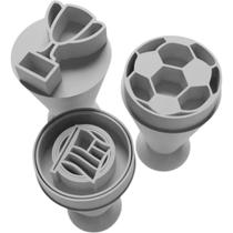 Kit Carimbo Marcador Brigadeiros TIMES FUTEBOL BRASILEIRO Molde Festa Confeitaria Aniversario Brigadeiro