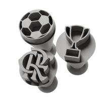 Kit Carimbo Marcador Brigadeiros TIMES FUTEBOL BRASILEIRO Molde Festa Confeitaria Aniversario Brigadeiro