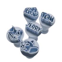 Kit Carimbo Marcador Brigadeiros TOM E JERRY Molde Festa Confeitaria Aniversario Brigadeiro