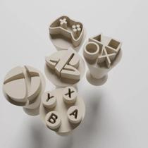 Kit Carimbo Marcador Brigadeiros VIDEO GAME PLAYSTATION XBOX Molde Festa Confeitaria Aniversario Brigadeiro