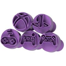 Kit Carimbo Marcador Brigadeiros VIDEO GAME PS5 XBOX NINTENDO PLAYSTATION Molde Festa Confeitaria Aniversario Brigadeiri
