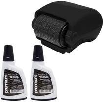Kit Carimbo Segurança Privacidade Rolete Rolinho Apaga Dados + 2 Tintas Refil Recarga Kit Carimbo Segurança Privacidade Rolete Rolinho Apaga Dados + 2 Tintas Refil Recarga