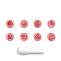 Kit Carimbos Animais Rosa Bb Bluestar