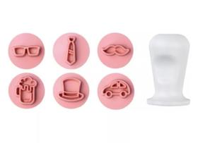 Kit Carimbos Brigadeiro Dia Dos Pais,masculino Bluestar