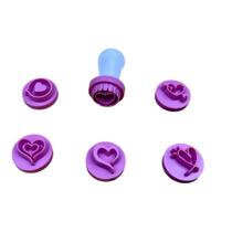 Kit Carimbos Coracoes Rosa Bebe Bluestar Kit Carimbos Coracoes Rosa Bebe Bluestar