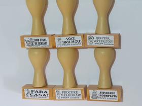 Kit carimbos divert, kit professores, carimbo fundamental divertidamente 1 , personalizado - Pituti_box