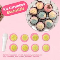 Kit Carimbos Essenciais Rosa Bebê Blue Star