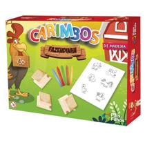 Kit Carimbos Fazendinha Animais Infantil Pedagogico Com Giz Kit Carimbos Fazendinha Animais Infantil Pedagogico Com Giz