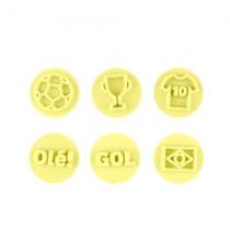 Kit Carimbos Futebol Amarelo Bluestar