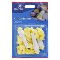 Kit Carimbos Letras Alfabeto 35pçs Blue Star Marcar Docinho Kit Carimbos Letras Alfabeto 35pçs Blue Star Marcar Docinho