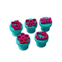 Kit Carimbos Marcador Brigadeiro/Doces Hello Kitty 5 pcs