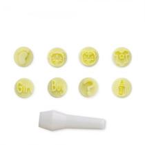 Kit Carimbos Marcador Para Brigadeiro Doces 8 Modelos Baby