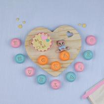 Kit Carimbos Marcador Para Brigadeiro Doces Letras Fofas 2cm