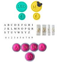 Kit Carimbos Marcadores Alfabeto e Numeros WG 1cm