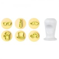 Kit Carimbos Masculinos Am 2cm Bluestar