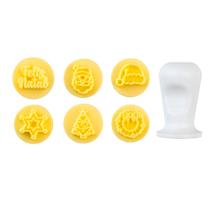 Kit Carimbos - Natal Iluminado - 2cm - 1 unidade - BlueStar - Rizzo