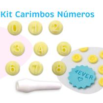 Kit Carimbos Números - BlueStar - Rizzo Confeitaria