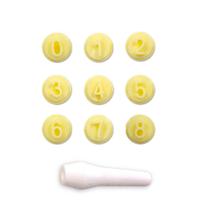 Kit Carimbos Números para Artesanato e Confeitaria 1,5cm Blue Star - 10 Peças