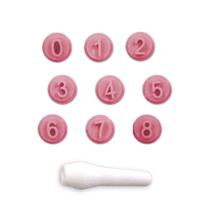 Kit Carimbos números rosa bebê Blue Star Kit Carimbos números rosa bebê Blue Star