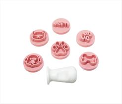 Kit Carimbos Pets Gato/Cachorro 2cm p/ Doces - Blue Star Kit Carimbos Pets Gato/Cachorro 2cm p/ Doces - Blue Star