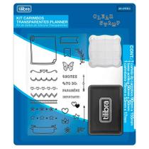 Kit Carimbos Transparentes Planner com 3 Unidades - Tilibra