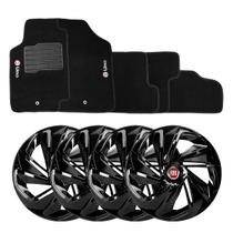 Kit Carlota Esportiva Nitro 14 Preta + Tapete Fiat Uno Kit Carlota Esportiva Nitro 14 Preta + Tapete Fiat Uno