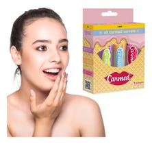 Kit Carmed Sorvete Verao Fps15 Com 3 Bisnagas De 10g Cada Kit Carmed Sorvete Verao Fps15 Com 3 Bisnagas De 10g Cada