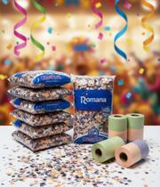 Kit carnaval Serpentinas 10m e confetes 120g