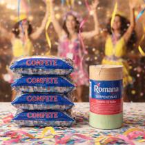 Kit carnaval Serpentinas 10m e confetes 120g Kit carnaval Serpentinas 10m e confetes 120g