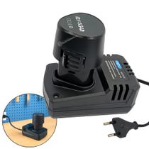 Kit Carregador 12.6V 2A Bivolt com Bateria de Lítio 12V KIT102 KIT103