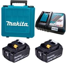Kit Carregador + 2 baterias 6 Ah + Maleta KITMAK1860B Makita