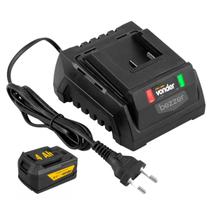 Kit Carregador + Bateria 4 Ah Vonder Para Ferramenta Linha Intercambiável Convencional