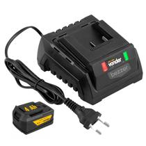 Kit Carregador + Bateria 4 Ah Vonder Para Ferramenta Linha Intercambiável Convencional