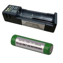 Kit Carregador Bigblue + Bateria 18650 Para Lanternas