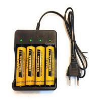 Kit Carregador Bivolt + 4 Baterias Jyx 18650 X 9800mah 3,7-4,2V - JWS