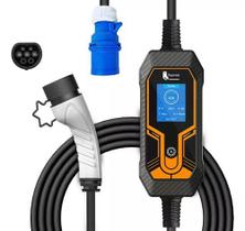 Kit Carregador Carro Elétrico 7 Kw 110/220v Bivolt Portatil Tipo 2 Estação De Carregamento Para Veículo EV