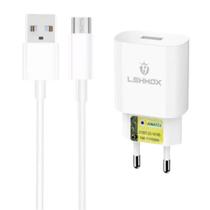 Kit Carregador compatível com Philco PCS01 P8 P10 Hit Max _ Cabo Micro USB V8 e Fonte
