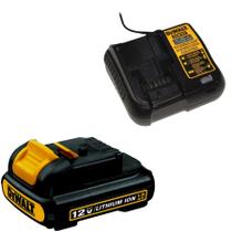 Kit Carregador DCB107 e Bateria DCB120 de 12V de 1,3 Âh de Li-Ion da DeWalt