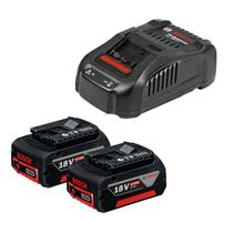 Kit Carregador de Baterias 18V GAL 1880 CV + 2 Baterias GBA 18V 4Ah 127V Bosch