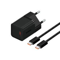 KIT Carregador de Parede e cabo Tipo C Baseus GaN5 Fast Charger mini 1C 30W