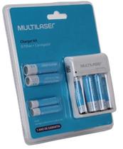 Kit Carregador de Pilhas + 8 Pilhas AA/AAA Recarregáveis