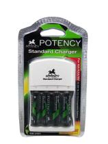 Kit Carregador De Pilhas e Baterias 9V + Cartela Com 4 Pilhas 4800mAh