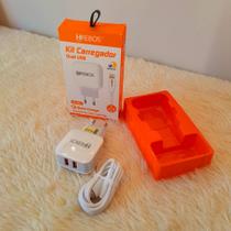 Kit carregador dual usb hs66i Kit carregador dual usb hs66i