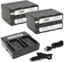 Kit Carregador Duplo + 2 Baterias Sony L Series