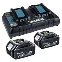 Kit Carregador Duplo DC18RD 127V + 2 Baterias 18V 5Ah - MAKITA Kit Carregador Duplo DC18RD 127V + 2 Baterias 18V 5Ah - MAKITA