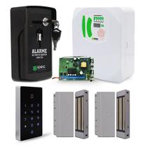 Kit Carregador F5000 Fechadura Eletroímã Teclado Rfid Alarme