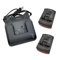 Kit Carregador GAL 2Ah 18V com 2un Bateria GBA 4Ah 18V Compatível com Ferramentas Bosch 18V